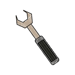 Wrench tool isolated icon vector illustration graphic design