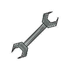 Wrench tool isolated icon vector illustration graphic design