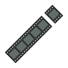 Movie reel symbol icon vector illustration graphic design