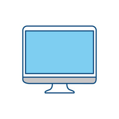 Computer screen technology icon vector illustration graphic design