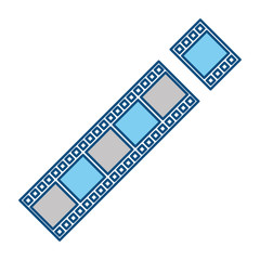 Movie reel symbol icon vector illustration graphic design