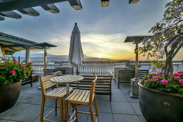 Sunset in california