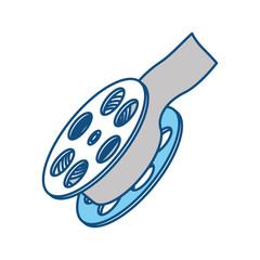 Movie reel symbol icon vector illustration graphic design