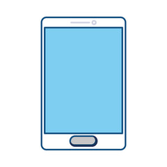 Smartphone mobile technology icon vector illustration graphic design