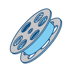 Movie reel symbol icon vector illustration graphic design