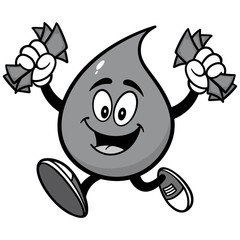 Water Drop with Money Illustration