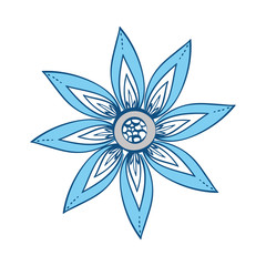 Beautiful flower ornament icon vector illustration graphic design