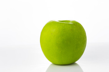 Fresh Green Apple Isolated on White Background