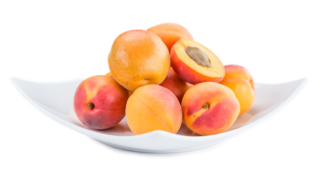 Fresh Apricots (isolated on white)