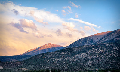 Sierra Nevada Mountains Sunset