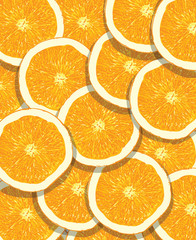 orange fruit pattern