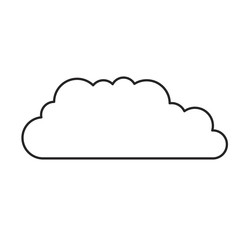 monochrome silhouette of cloud service icon
