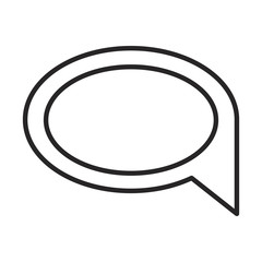 monochrome blurred silhouette of speech bubble