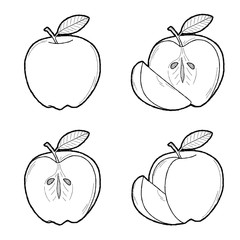 Apple Vector Fruit Cartoon Art