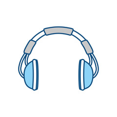 Music headphones symbol icon vector illustration graphic design
