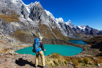 Naklejka premium Hike in Peru