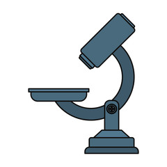 Microscope scientific tool icon vector illustration graphic design