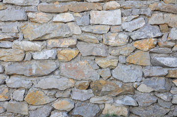 Old stone wall texture. Retro wall background