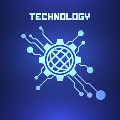 Abstract futuristic technology background.
