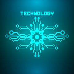 Obraz premium Abstract futuristic technology background. 