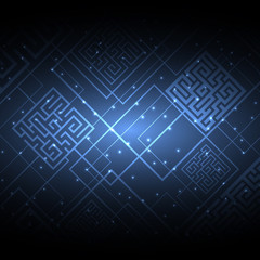 Abstract bright background with labyrinths.
