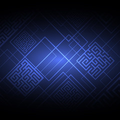 Abstract bright background with labyrinths.
