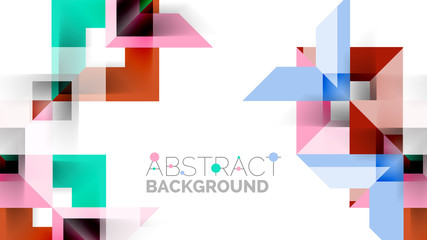 Business presentation geometric template