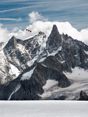  chairlift over Alps, Chamonix, France - 169258889