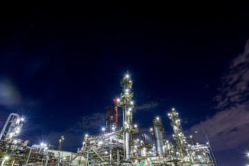 四日市の工場夜景