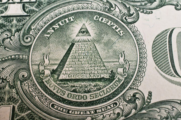 Porträt auf der 1 US Dollar Banknote