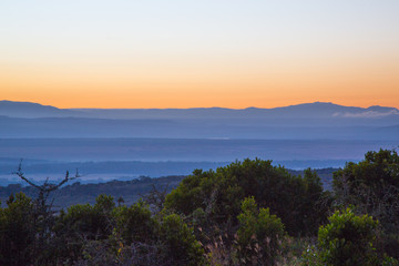 Fototapeta na wymiar Morning view from Lake Nakuru Sopa Lodge