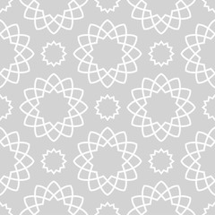 Geometric pattern for wallpapers. Light gray seamless background
