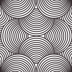 black and white background with circular shapes vector illustration