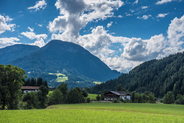 The village in moutains of Tyrol, Austria