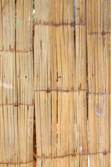 Bamboo old wall background.