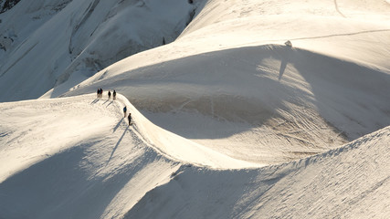 Snow ridge, Alps, France, Chamonix - 169265037