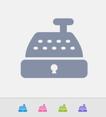 Cash Register - Granite Icons. A professional, pixel-perfect icon designed on a 32x32 pixel grid and redesigned on a 16x16 pixel grid for very small sizes.