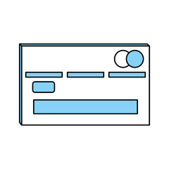 Flat line monocromatic card  over white background vector illustration