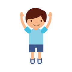 cute boy avatar character vector illustration design