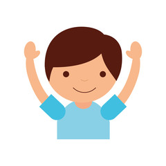cute boy avatar character vector illustration design