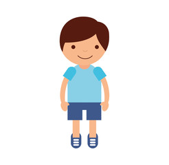 cute boy avatar character vector illustration design