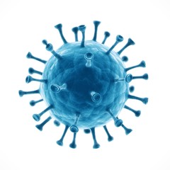 3D rendering Virus closeup