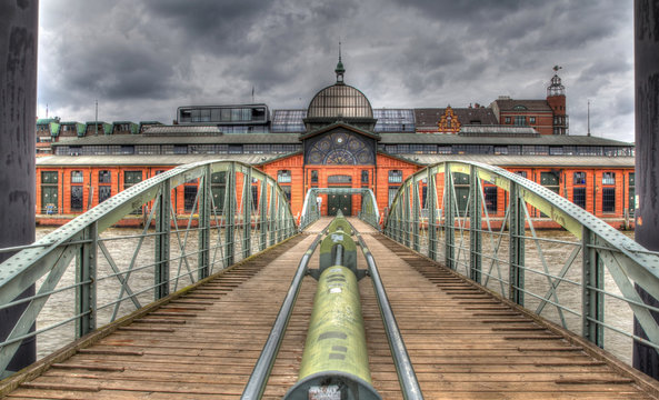 Hamburg, Fischmarkt, Brücke