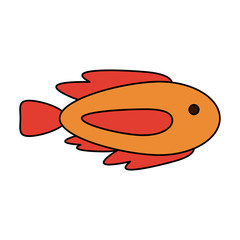 cartoon fish icon image vector illustration design 