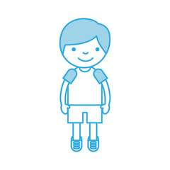 cute boy avatar character vector illustration design