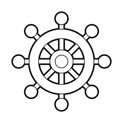 boat timon isolated icon vector illustration design