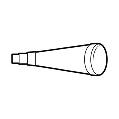 telescope device isolated icon vector illustration design