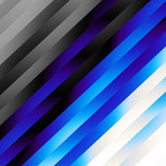 Obraz premium Diagonal strikes background. Blue abstract futuristic fractal image.