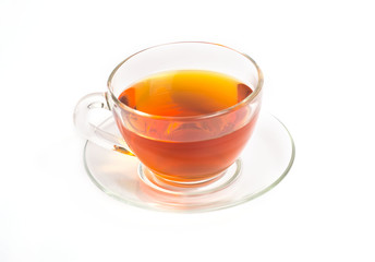 Tea cup isolate on a saucer