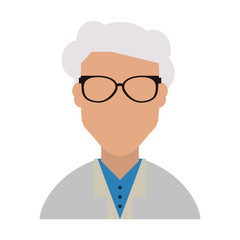 female doctor or physician avatar  icon image vector illustration design 
